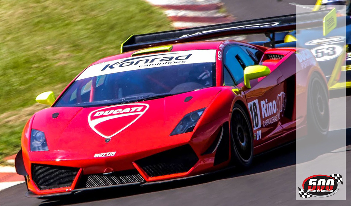 Em destaque a bela fera italiana, o Lamborghini LP560 V10 disputando o Gaúcho de Endurance. - Foto: André Kotoman.