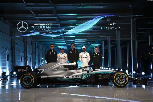 Carro da Mercedes - W09 - 2018. Foto: Site Oficial Mercedes