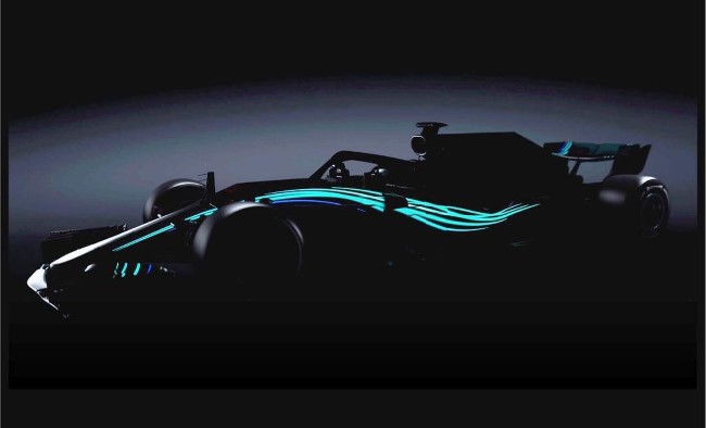 Carro da Mercedes - W09 - 2018. Foto: Site Oficial Mercedes