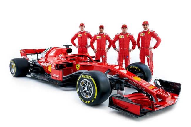 Carro da Ferrari - SF71H - 2018. Foto: Site Oficial Ferrari