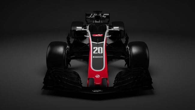 Carro 2018 da Haas - Imagem: www.haasf1team.com