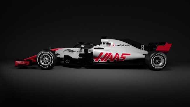 Carro 2018 da Haas - Imagem: www.haasf1team.com
