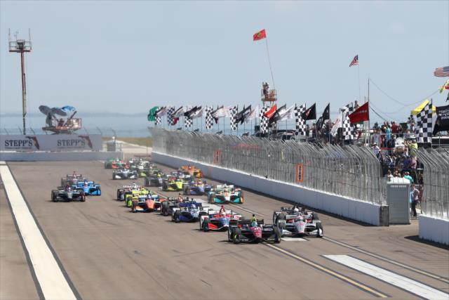 Largada etapa St. Petersbug 2018 - IndyCar - Foto: Site Oficial - Chris Jones