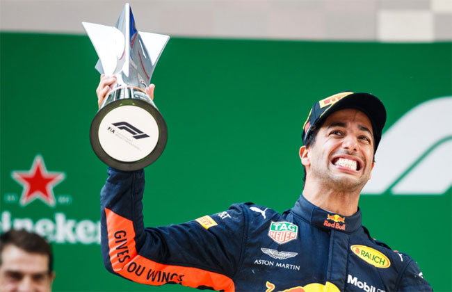 Ricciardo vence GP da China 2018 - Foto: Twitter F1 Oficial