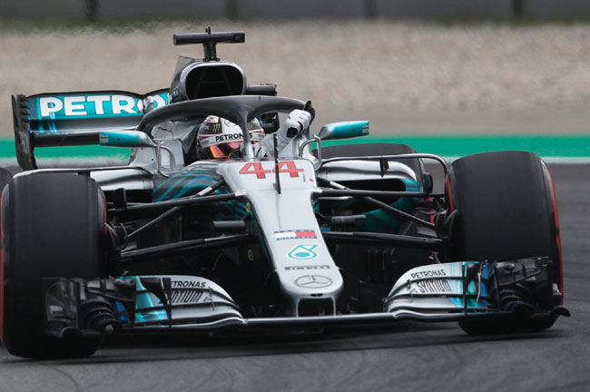 Lewis Hamilton pole position GP da Espanha 2018 - F1 - Foto: Twitter Oficial F1
