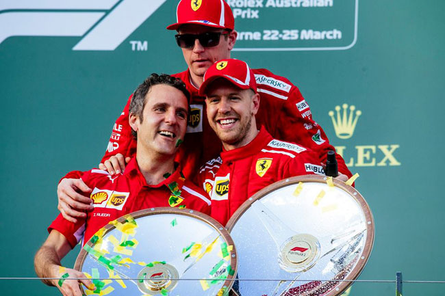 Vettel vence GP Austrália 2018 - F1 - Foto: Facebook Oficial Scuderia Ferrrari F1
