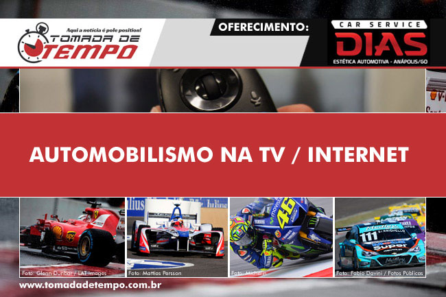 Programação Corridas na TV e Internet - Tomada de Tempo