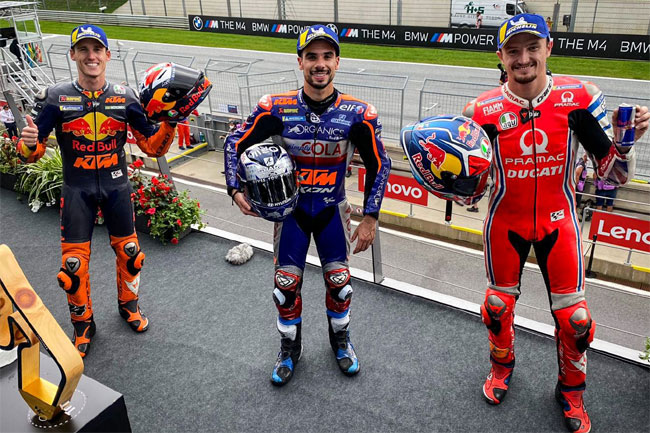 MOTO GP – Resultado Final – GP da Áustria – 2020 - Tomada de Tempo