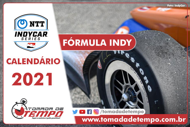 Calendário FÓRMULA INDY 2021 - Tomada de Tempo