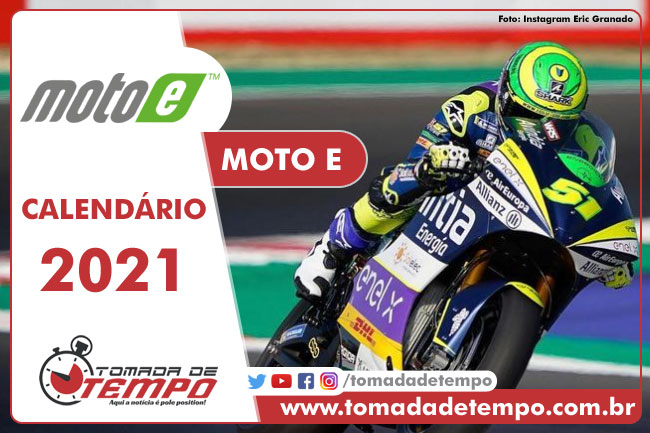 Calendário MOTO E 2021 - Tomada de Tempo