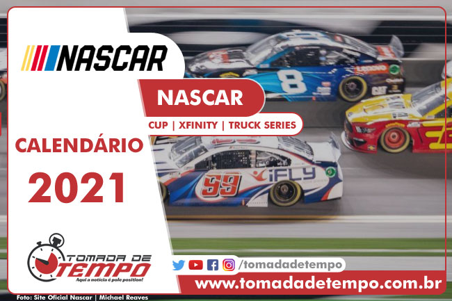 Calendário NASCAR 2021 - Tomada de Tempo