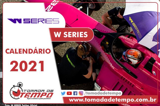 Calendário W SERIES 2021 - Tomada de Tempo