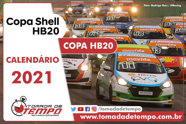 Calendário Copa HB20 2021 - Tomada de Tempo