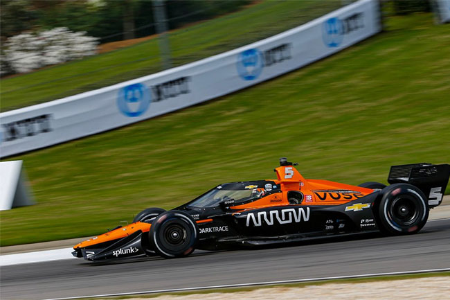 Foto: Pato Oward - Pole Position Alabama - Fórmula Indy 2021 - Foto: Twitter Arrow McLaren SP