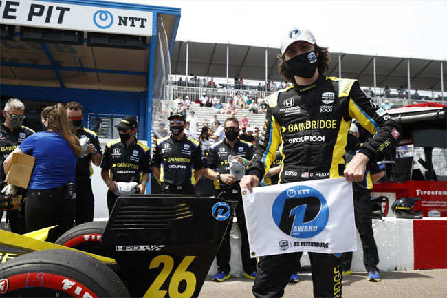 Colton Herta é o POLE POSITION da Indy em St. Petersburg 2021! Foto: IndyCar.com