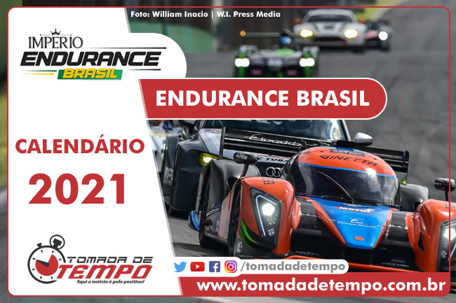 Calendário 2021 da Endurance Brasil