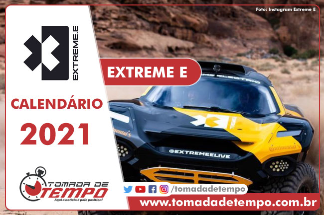 Calendário EXTREME E 2021 - Tomada de Tempo