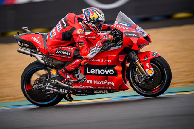 Miller vence a prova de Le Mans - MOTO GP 2021. Foto: Twitter Ducati Corse