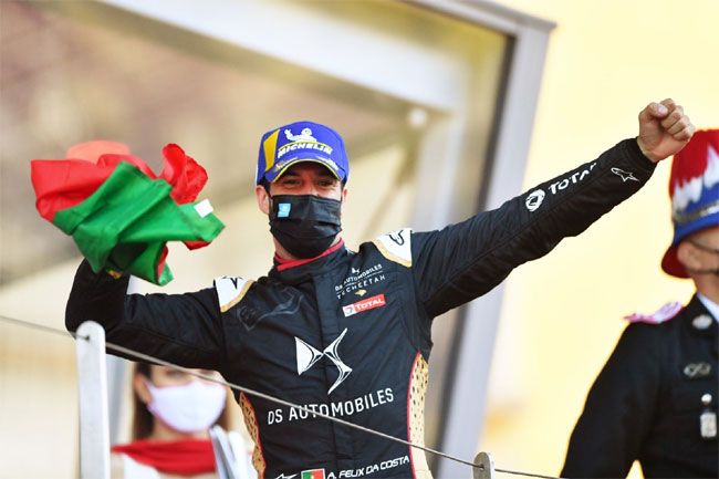 Antonio Felix da Costa - vencedor do ePRix de Mônaco - Fórmula E 2021 | Foto: Twitter Fórmula E Oficial