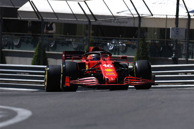 Leclerc cravou o melhor tempo no TL2 em Mônaco - F1 - 2021 | Foto: Twitter Ferrari Oficial