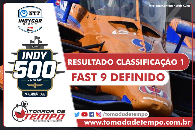 Resultado da classificação #1 - 22/05/2021 - Indy 500 - 2021