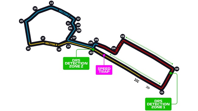 Circuito urbano de Baku (Imagem: Fórmula 1/Divulgação)