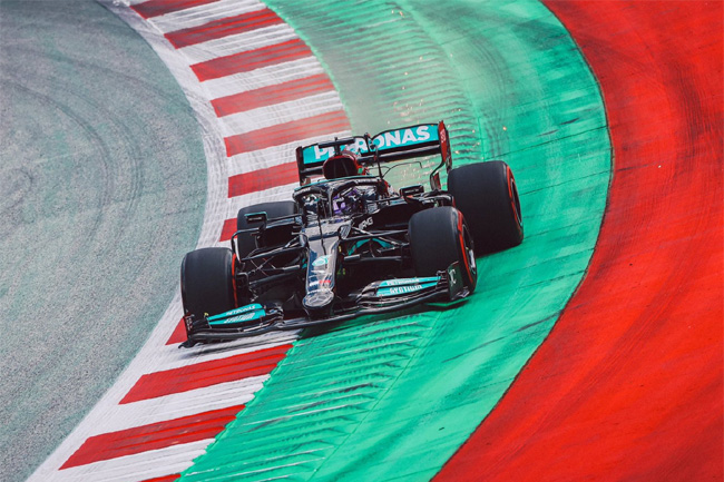 Hamilton liderou o TL3 da F1 em Red Bull Ring - Foto: Twitter Mercedes AMG F1