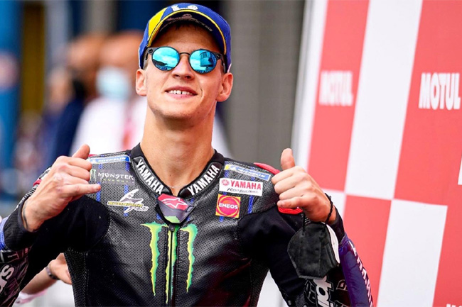 Quartararo - vencedor do GP da Holanda de MOTO GP - Foto: Yamaha Twitter Oficial