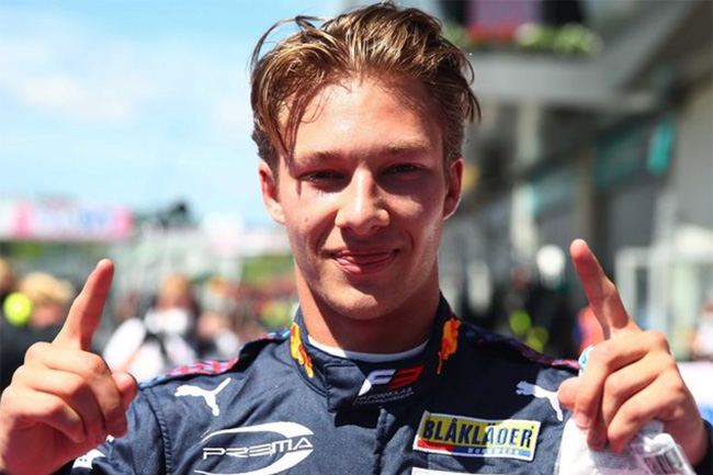 Dennis venceu a corrida 1 - FÓRMULA 3 - Áustria - Foto: Instagram FIA F3 Oficial