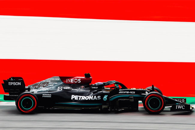 Hamilton liderou o TL2 da F1 em Red Bull Ring - Foto: Twitter Mercedes AMG F1