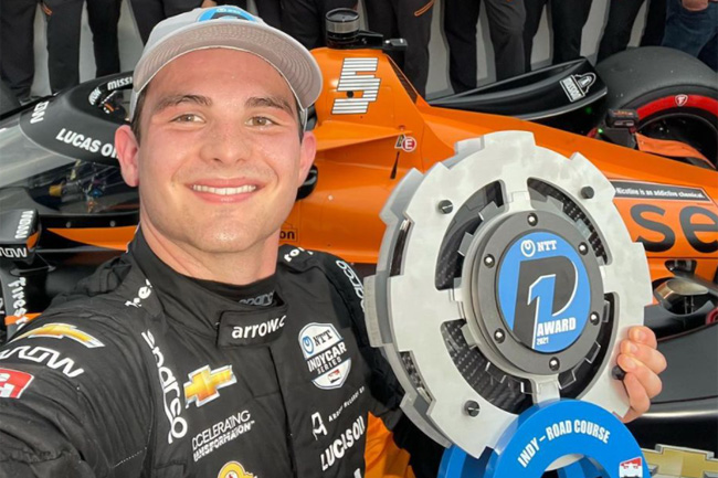 Pato O'Ward é o pole position para Indianapolis Misto #2 - Foto: Instagram Pato O'ward