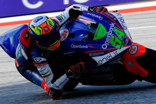 E deu Fermin Aldeguer na posição de honra para a prova deste domingo - MOTO E - Foto: MotoGP