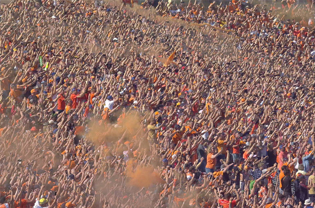 Torcida vibra muito em Zandvoort!