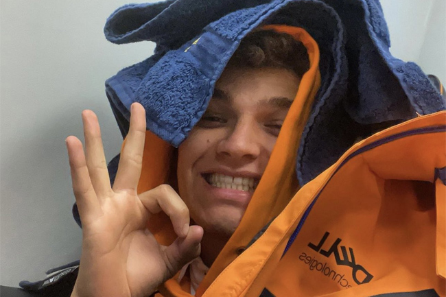 Lando Norris é o pole position para o GP da Rússia F1 2021 | Foto: McLaren Twitter