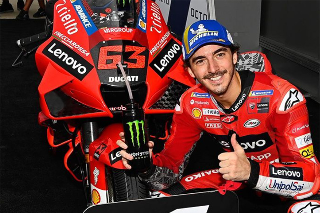 Bagnaia é o pole em Misano - Foto: Bagnaia Instagram Oficial