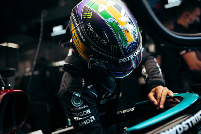 Hamilton liderou o TL1 para o GP do Brasil 2021 - Fórmula 1 | Foto: Mercedes AMG F1 Twitter