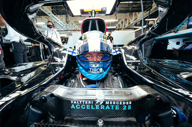 Bottas liderou o TL1 para o GP do México 2021 - Fórmula 1 | Foto: Mercedes AMG F1 Twitter