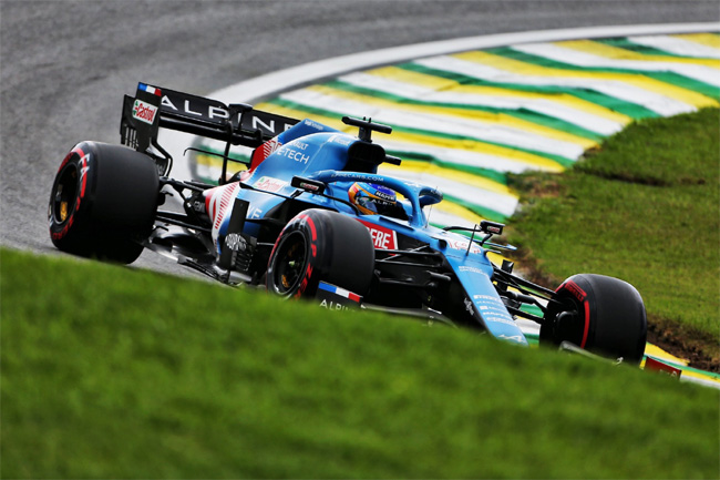 Alonso liderou o TL2 para o GP do Brasil 2021 - Fórmula 1 | Foto: Alpine F1 Racing