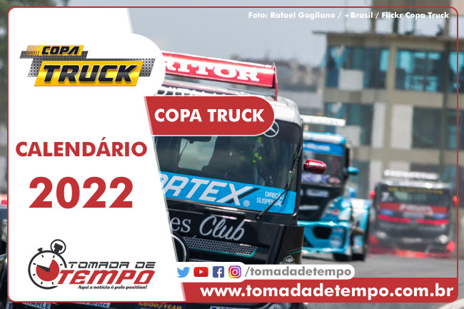 Calendário COPA TRUCK 2022 - Tomada de Tempo