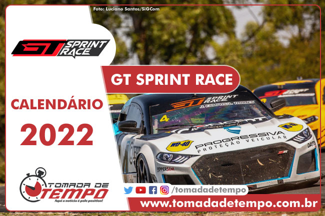 Calendário GT SPRINT RACE 2022 - Tomada de Tempo