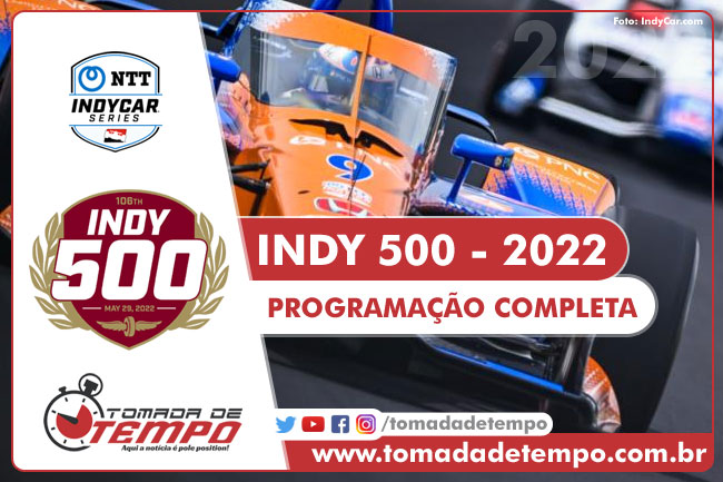 FÓRMULA INDY – 500 Milhas de Indianapolis – 2022