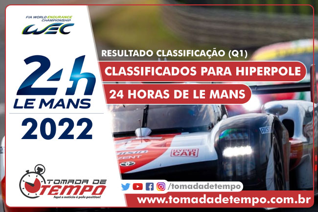 WEC – 24 HORAS DE LE MANS – Resultado do Q1 – 2022