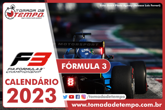 FÓRMULA 3 - Classificação de pilotos - 2023 - Tomada de Tempo