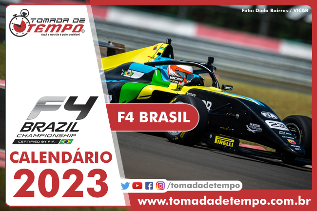 Calendário 2023 da F4 BRASIL