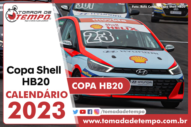 Calendário 2023 da COPA SHELL HB20