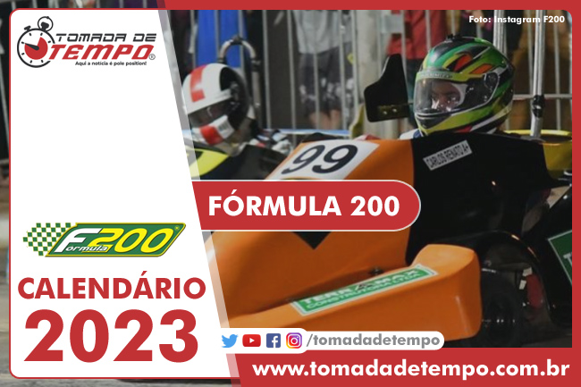 Calendário 2023 da F200 (Fórmula 200)