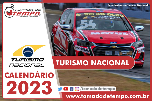 Calendário 2023 do TURISMO NACIONAL