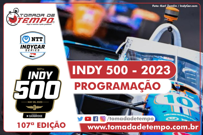INDY500 – Programação, Horários e Transmissão – 2023