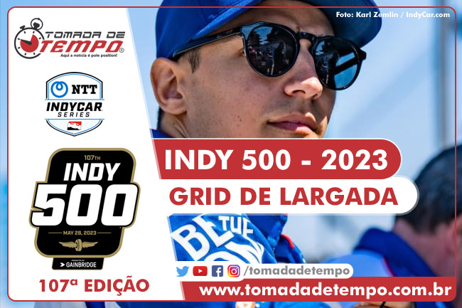 INDY500 – Grid de Largada / Pole Position – 2023
